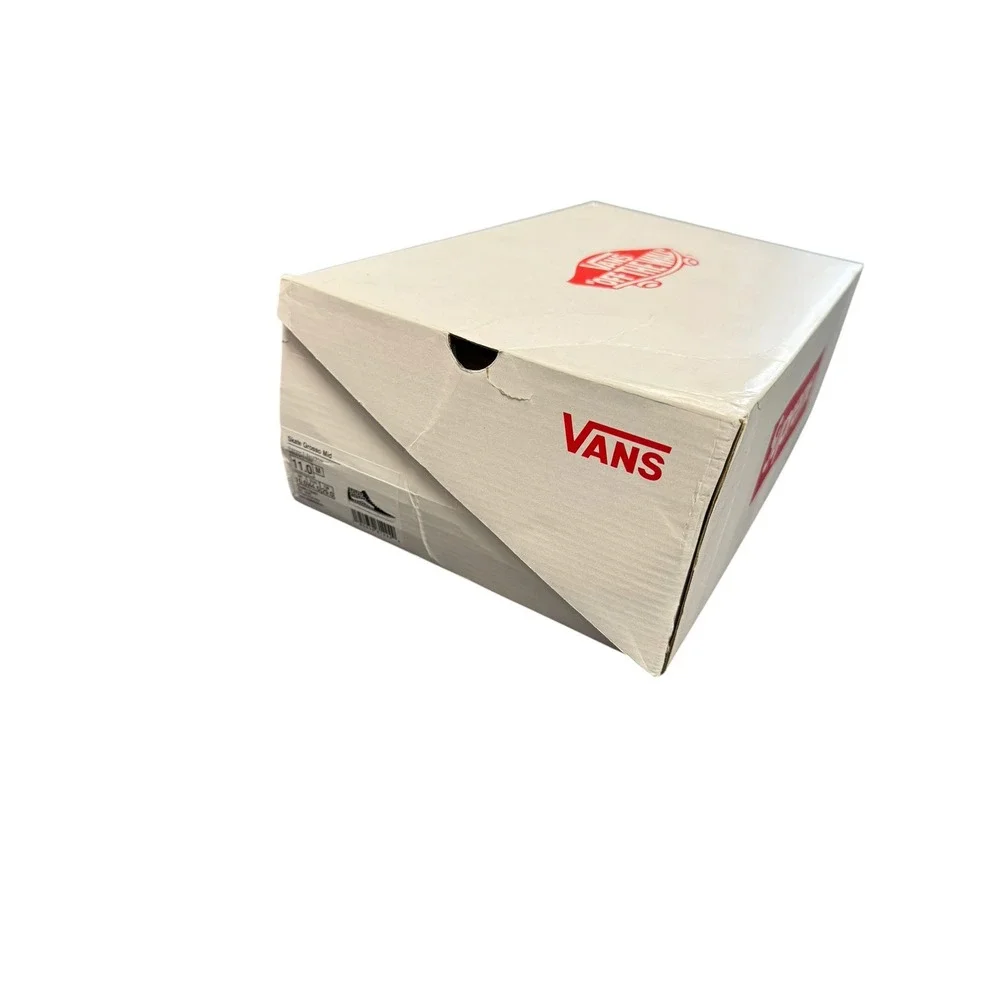 Vans Skate Grosso Mid Supreme Mens 11 Black White New S Logo VN0A5KS15XH